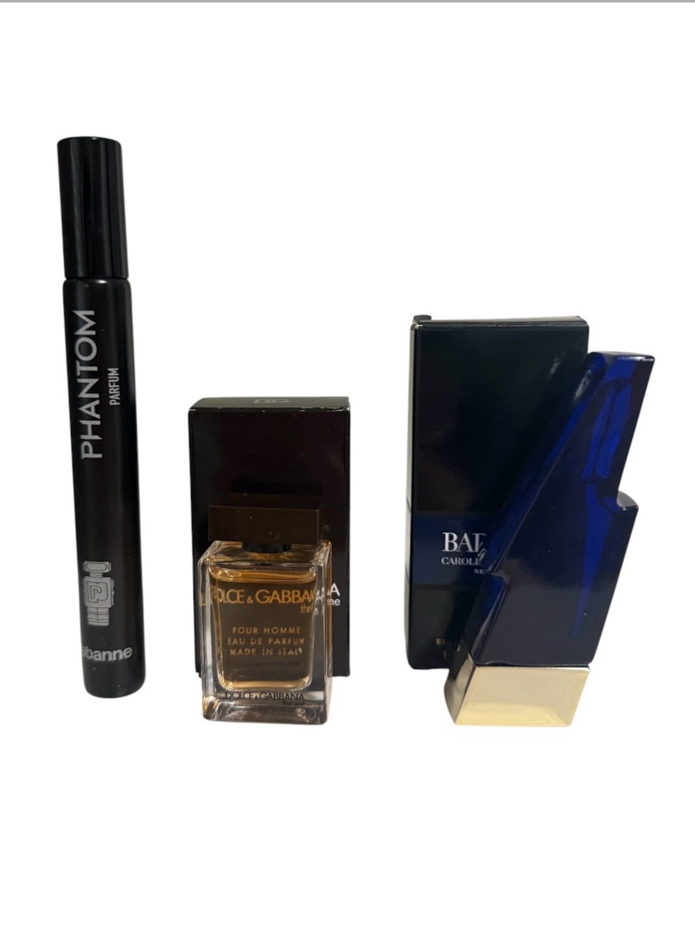 Phantom Black Travel, Dolce & Gabbana Mini, Carolina Hererra Cobalt Bundle